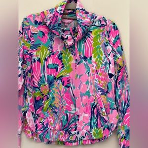 Lilly Pulitzer Fletcher Pullover  Size small   Gumbo Limbo EUC